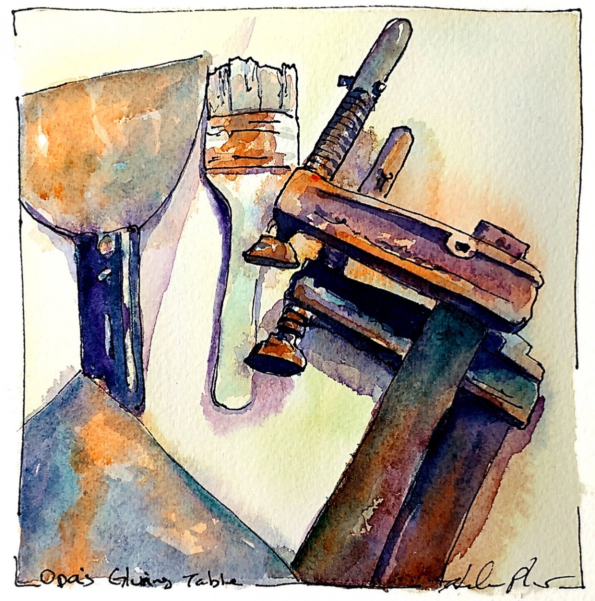 Plenert Opas Gluing table